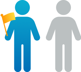 2人に1人がCPAを受講していることを示すアイコン画像