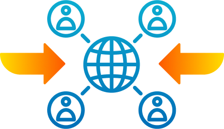 ネットワークを想起させるようなイメージ画像